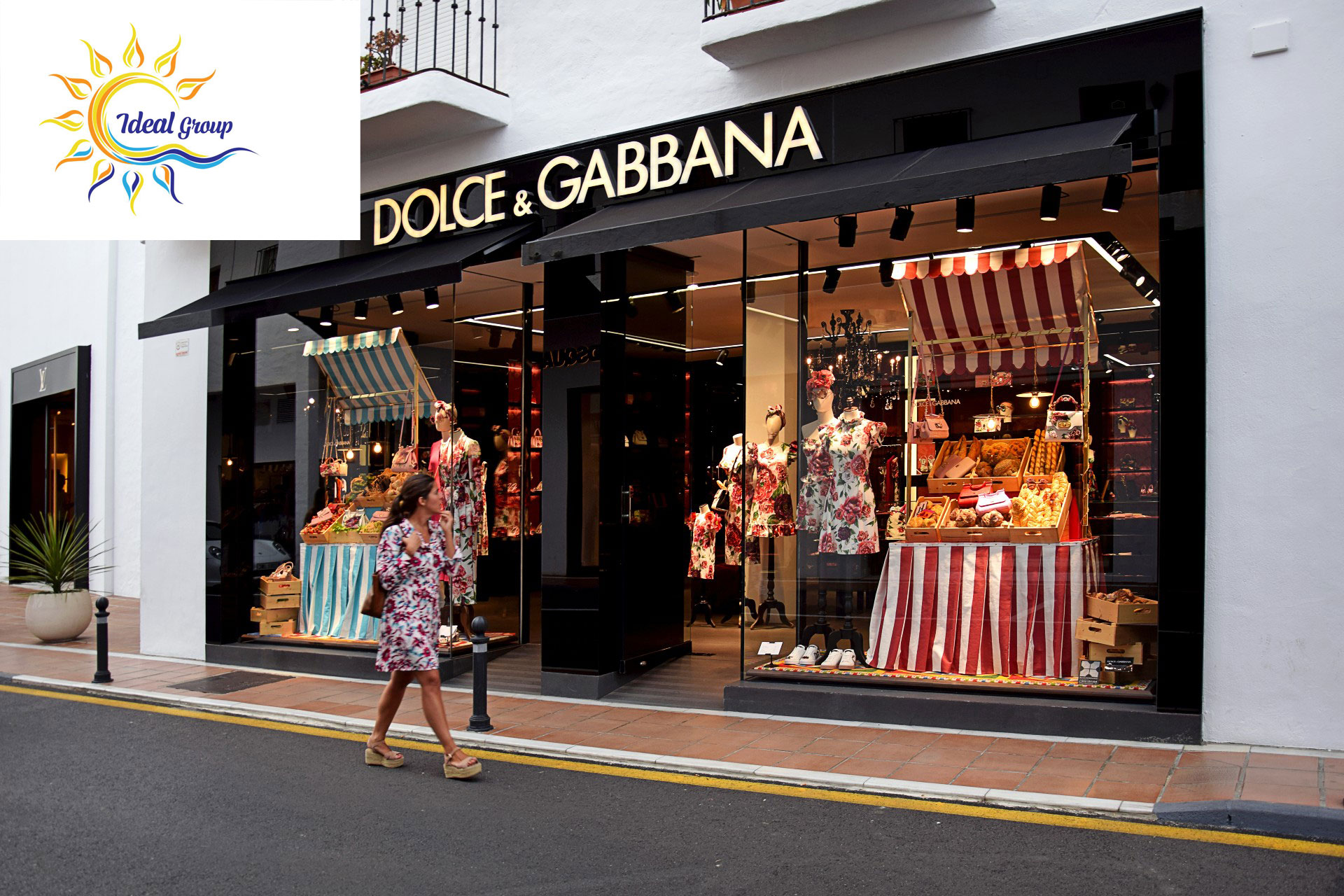 فروشگاه Dolce & Gabbana در خیابانی در اسپانیا